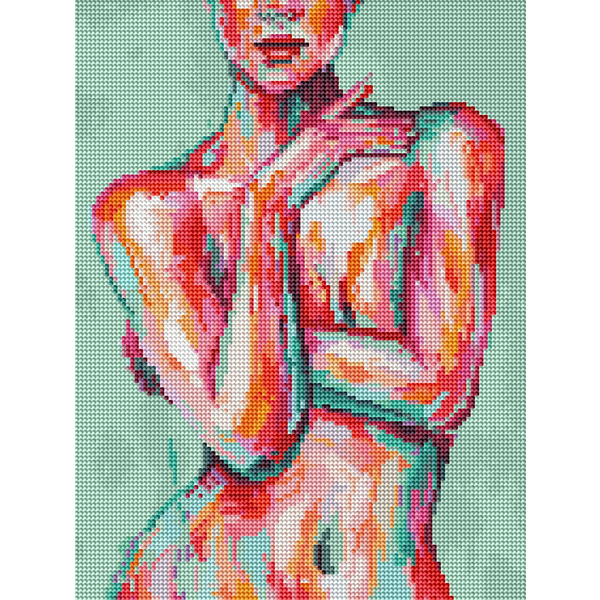 Алмазная мозаика 40x30 - Голая элегантность