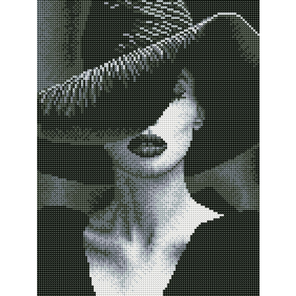 Алмазная мозаика 40x30 - Загадкова Дама