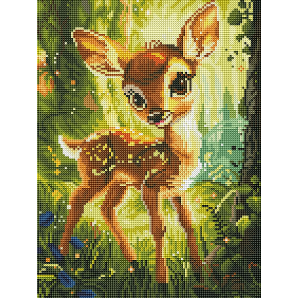 Алмазная мозаика 40x30 - Оленятко