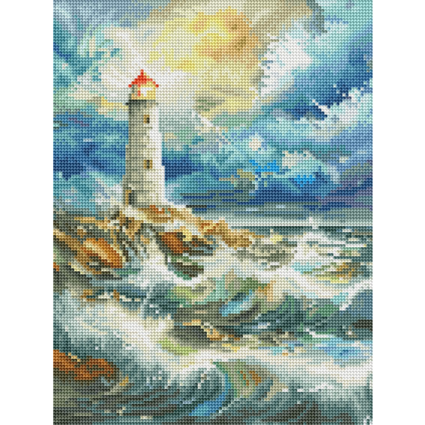 Алмазная мозаика 40x30 - Маяк