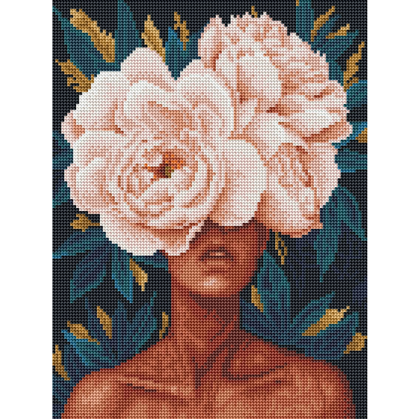 Алмазная мозаика 40x30 - Квіткова загадка