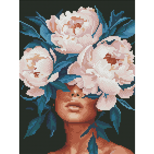 Алмазная мозаика 40x30 - Ніжність в піонах