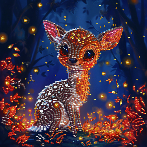 Алмазная мозаика 25x25 - Маленьке оленятко