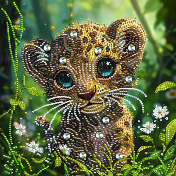 Алмазная мозаика 25x25 - Тигреня