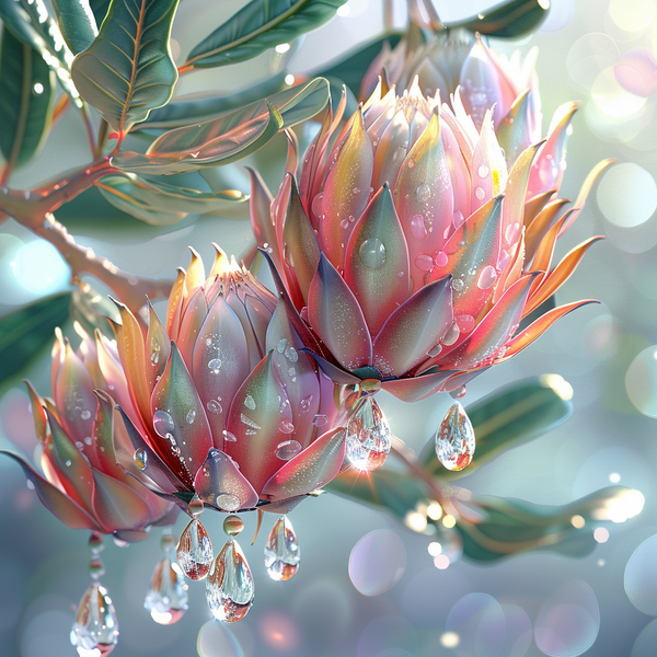 Алмазная мозаика 25x25 - Ніжна протея