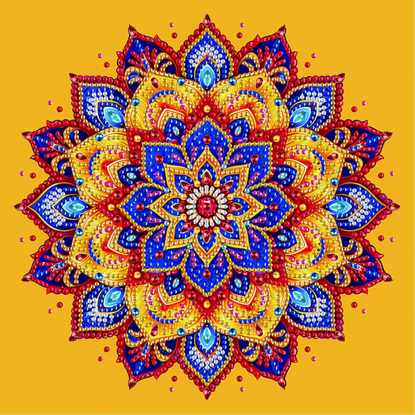 Алмазная мозаика 25x25 - Яскрава квітка