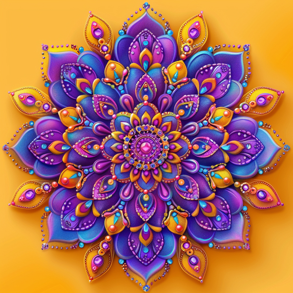 Алмазная мозаика 25x25 - Нежный цветок