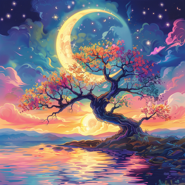 Алмазная мозаика 25x25 - Дерево мечты