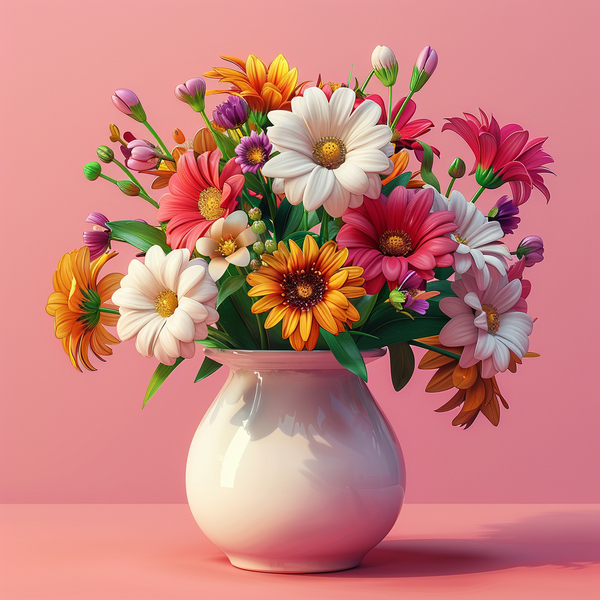 Алмазная мозаика 25x25 - Букет для настрою