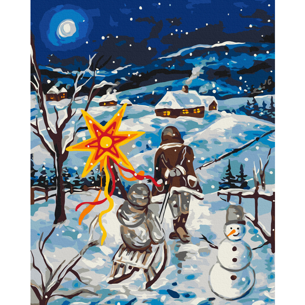 Картина по номерам Авторські колекції - Різдвяний вечір © Каріна Зіміна