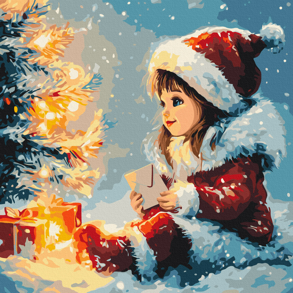 Картина по номерам Картины 40x40 - Волшебное письмо