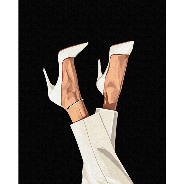 Картина по номерам На чорному полотні - Крок до успіху