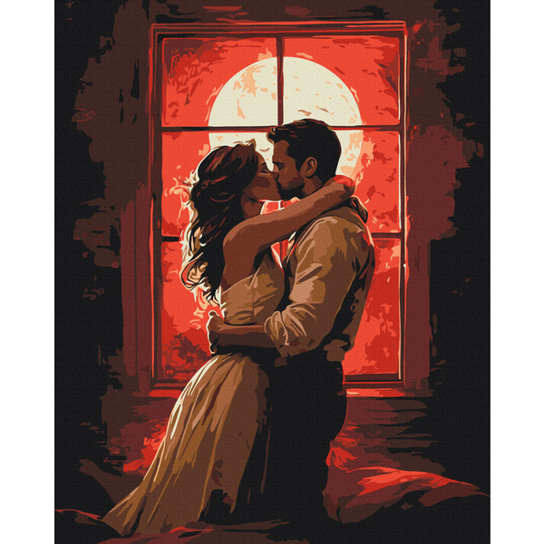 Картина по номерам Романтика - Полум'я почуттів