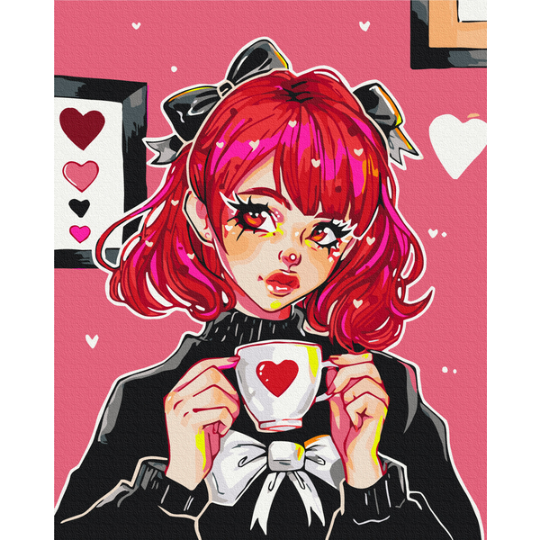 Картина по номерам Авторські колекції - Девушка с ароматом любви ©nila_art_art