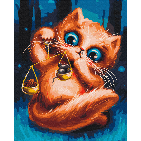 Картина по номерам Авторські колекції - Котик Терези © Маріанна Пащук