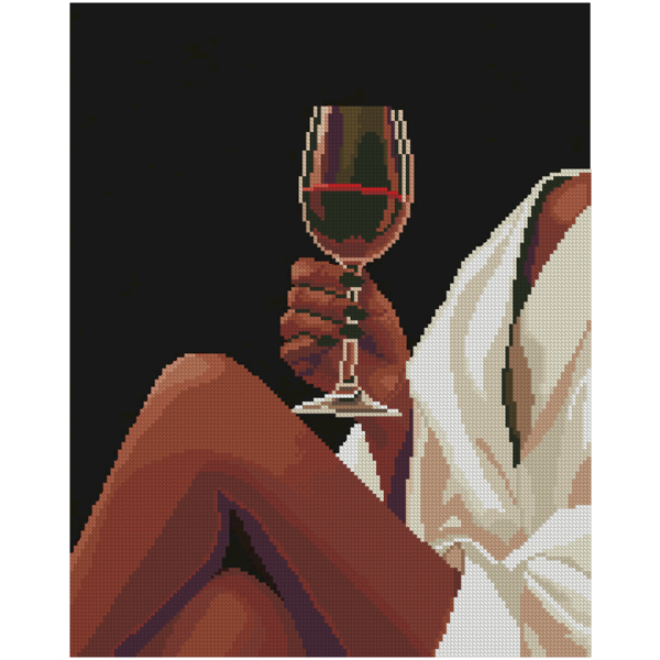 Алмазная мозаика BLACK 40x50 5D - Элегантность