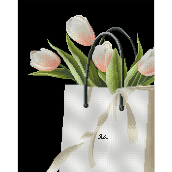 Алмазная мозаика BLACK 40x50 5D - Ніжний подарунок