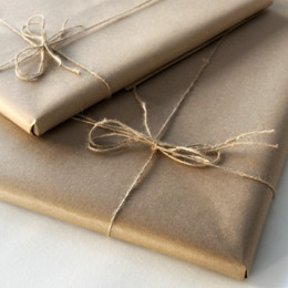 Подарункова упаковка  крафт 90х90