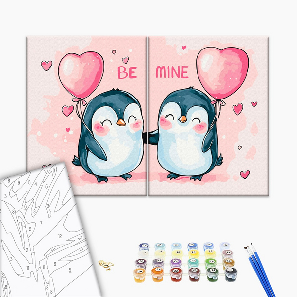 Картина по номерам Тварини, птахи та риби - Любовь, которая согревает