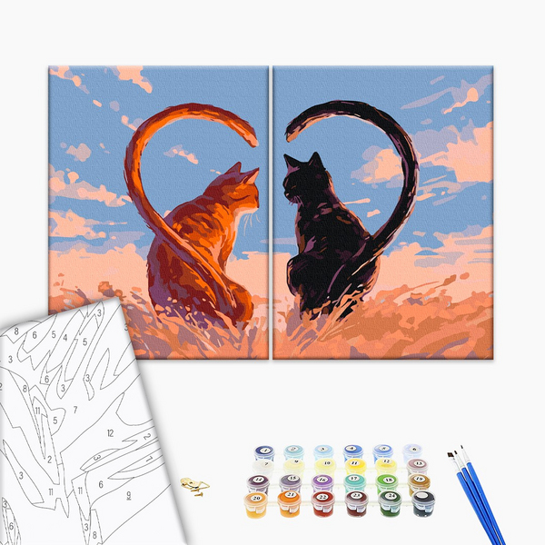 Картина по номерам Тварини, птахи та риби - Моя половинка