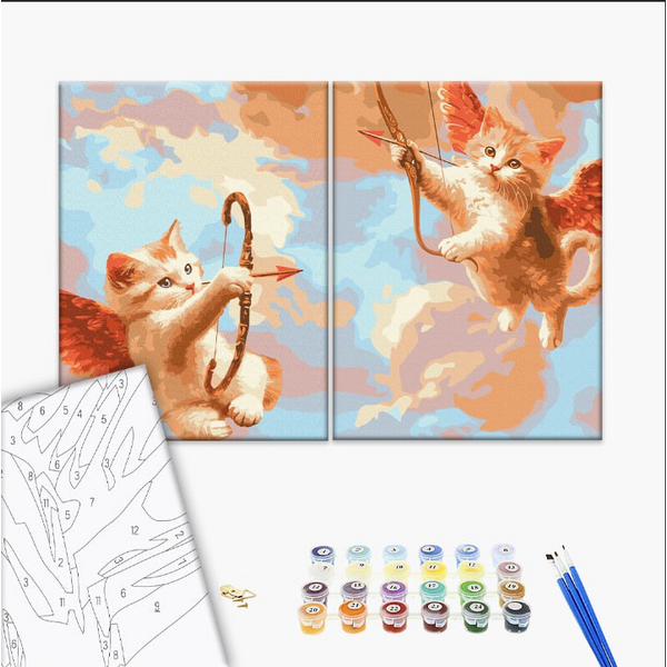 Картина по номерам Тварини, птахи та риби - Стрелы любви