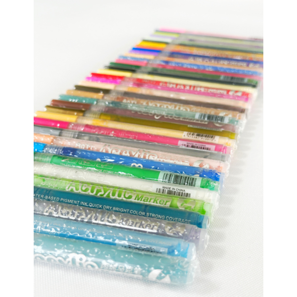 Акриловi маркери - Набор акриловых маркеров на водной основе (60 шт)