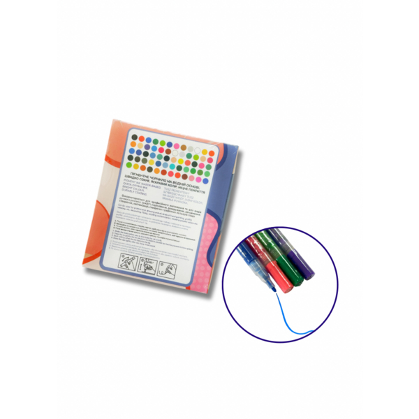 Акриловi маркери - Набор акриловых маркеров на водной основе (60 шт)