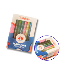 Набор акриловых маркеров на водной основе (48 шт)