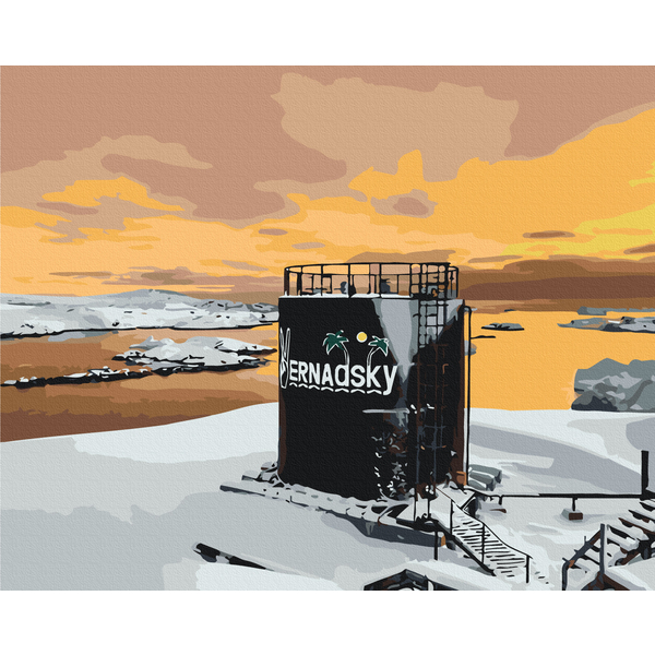 Картина по номерам Пейзажі - Ice dawn © Jan Bakhmat