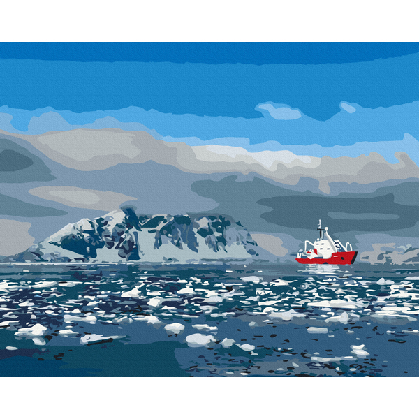 Картина по номерам Кораблі, автомобілі та літаки - Криголам 