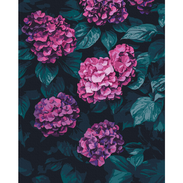 Картина по номерам Квіти - Сказочная гортензия