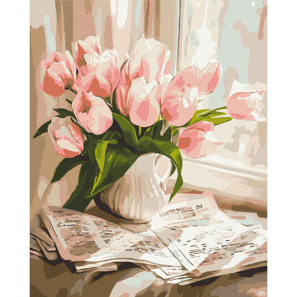 Картина по номерам Квіти - Утро в лучах нежности