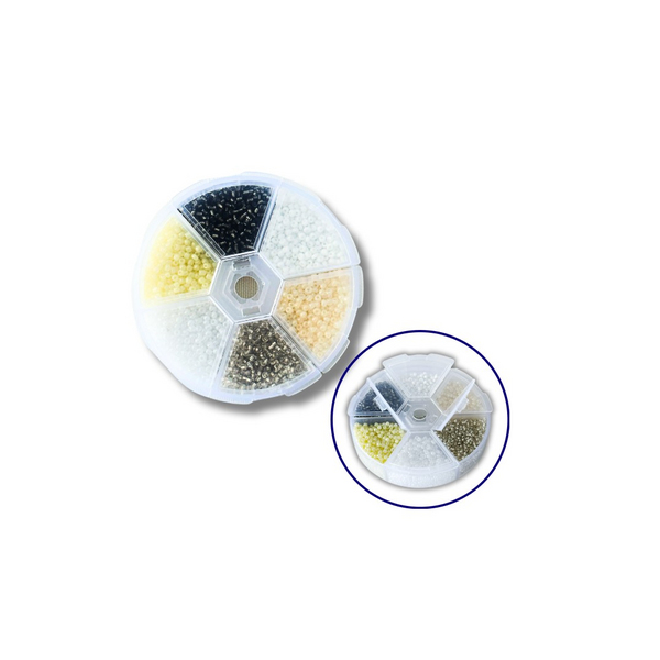 Набори з бісером - Набор бисера для декора и творчества 6 - цветной 2 мм №1