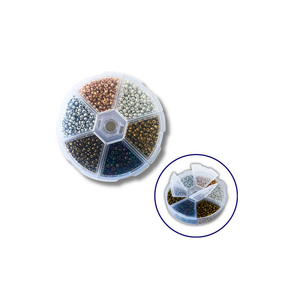 Набори з бісером - Набор бисера для декора и творчества 6 - цветной 2 мм №4
