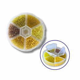 Набор бисера для декора и творчества 6 - цветной 3 мм №1