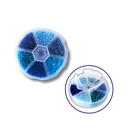 Набір бісеру для декору та творчості 6 - кольоровий 3 мм №3