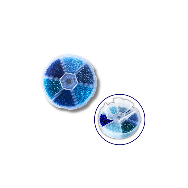 Набори з бісером - Set of beads for decoration and creativity 6 - colored 3 mm №3