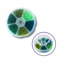 Набор бисера для декора и творчества 6 - цветной 3 мм №4