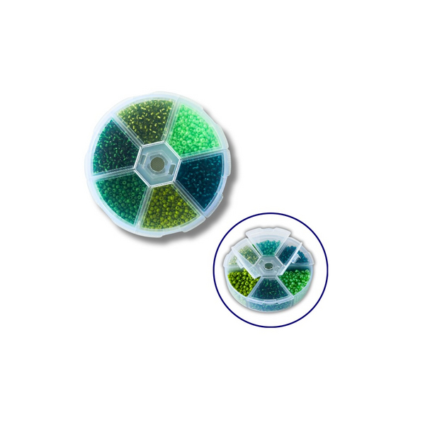 Набори з бісером - Набор бисера для декора и творчества 6 - цветной 3 мм №4