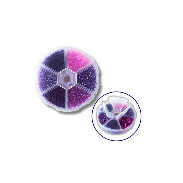 Набори з бісером - Набор бисера для декора и творчества 6 - цветной 3 мм №5