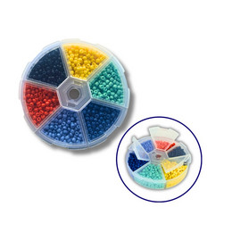 Set of beads for decoration and creativity 6 - colored 3 mm №10
