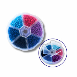 Набор бисера для декора и творчества 6 - цветной 3 мм №11