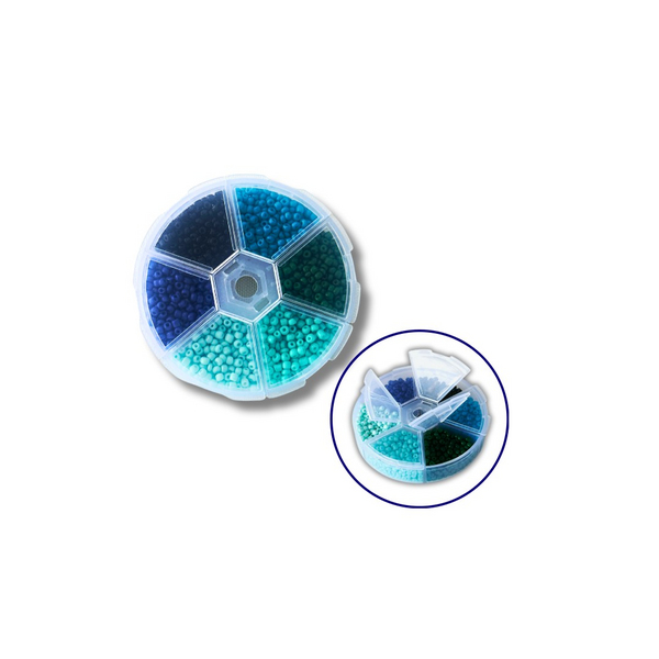 Набори з бісером - Набор бисера для декора и творчества 6 - цветной 3 мм №14