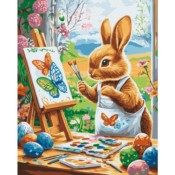 Картина по номерам Тварини, птахи та риби - Великодній художник