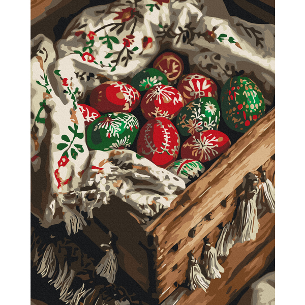 Картина по номерам Натюрморти - Праздничные писанки