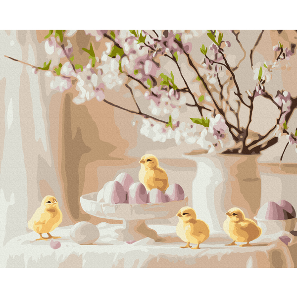 Картина по номерам Натюрморти - Святкова пасхальна композиція