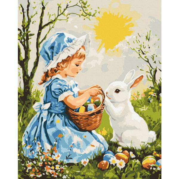 Картина по номерам Тварини, птахи та риби - Пасхальные друзья