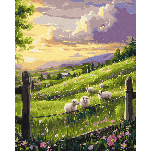 Картина по номерам Пейзажі - Весняна галявина