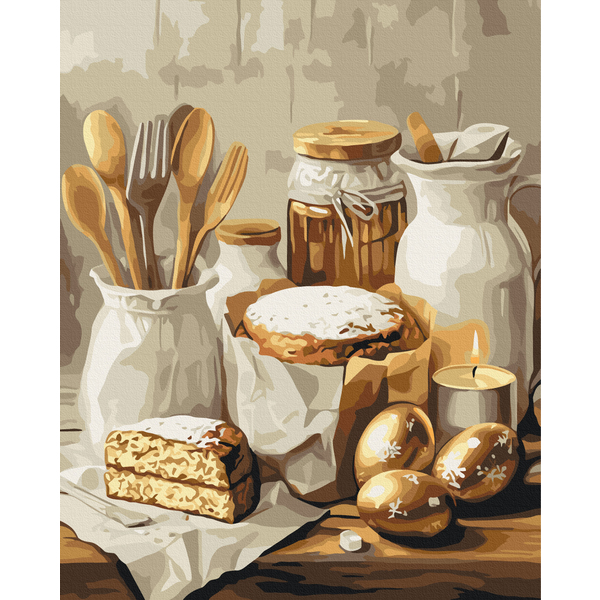 Картина по номерам Натюрморти - Пасхальная благодать