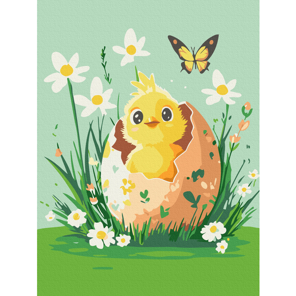 Картина по номерам Для дітей - Курчатко